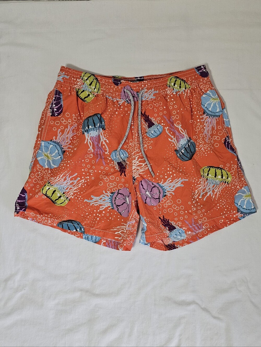 Vilebrequin Men’s XXL Orange Jellyfish Swim Trunks